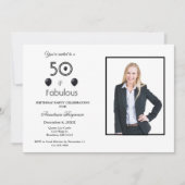 50 und fabelhafte 50. Geburtstagsparty Einladung (Vorderseite)