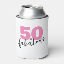50 und fabelhafte 50. Geburtstagsparty Pink