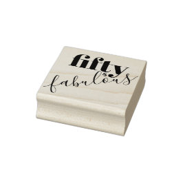 50 und fabelhafte 50. Geburtstagstext Gummistempel