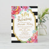 50 und fabelhafte Aquarellfarben - Einladung zum G (Stehend Vorderseite)