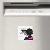 50 und fabelhafte Art Déco Elegant 50. Geburtstag Magnet (In Situ (Geschirrspüler))