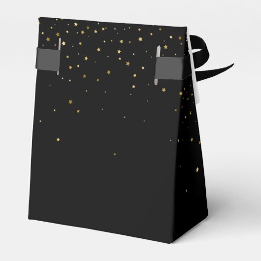 50 und fabelhafte Birthday Gold und Black Elegant Geschenkschachtel (Rückseite)