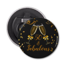 50 und fabelhafte Black Gold Glitzer Geburtstagsgu