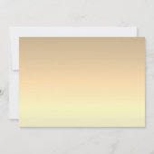 50 und fabelhafte einfache Elegant Gold 50. Geburt Einladung (Rückseite)