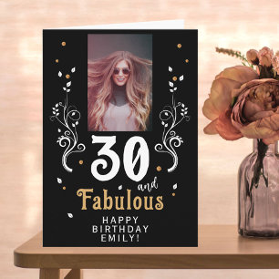50 und fabelhafte Foliage 50. Geburtstags-Foto Karte