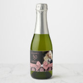 50 und fabelhafte Geburtstagsflasche Schaumweinetikett (Vorderseite)