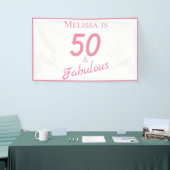 50 und fabelhafte Geburtstagsparty Banner (Messeveranstaltung)