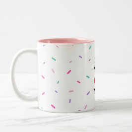 50 und fabelhafte Geburtstagsparty Colorful Confet Zweifarbige Tasse
