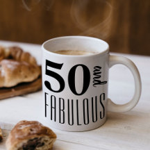 50 und fabelhafte Geburtstagsparty Geschenk Tasse