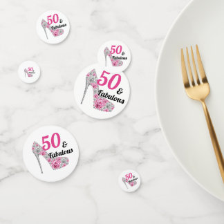 50 und fabelhafte Geburtstagsparty Konfetti