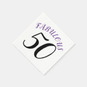 50 und fabelhafte Geburtstagsparty Serviette (Ecke)