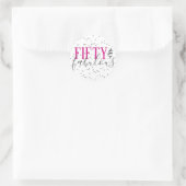 50 und fabelhafte Geburtstagsparty Sticker (Tasche)
