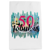 50 und fabelhafte Geschenktasche Mittlere Geschenktüte (Vorderseite)