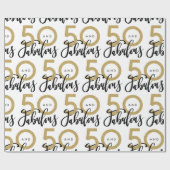 50 und fabelhafte Geschenkverpackung Geschenkpapier (Flach)