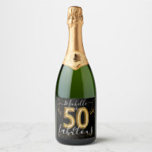 50 und fabelhafte Gold Black Birthday Celebration