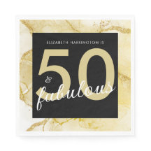 50 und fabelhafte Gold Black Birthday