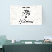 50 und fabelhafte Gold Stars Personalisiertes Bann Banner (Messeveranstaltung)