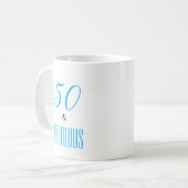 50 und fabelhafte kundenspezifische Tasse (Vorderseite Links)
