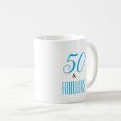 50 und fabelhafte kundenspezifische Tasse (VorderseiteRechts)