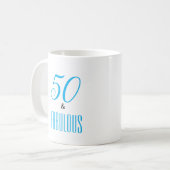 50 und fabelhafte kundenspezifische Tasse (Vorderseite Links)