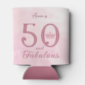 50 und fabelhafte Moderne Elegante Rose Gold Class Dosenkühler (Rückseite)