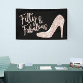 50 und fabelhafte moderne Rose Gold Girl Geburtsta Banner (Messeveranstaltung)