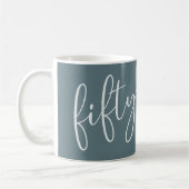 50 und fabelhafte moderne Script-Tasse Kaffeetasse (Links)