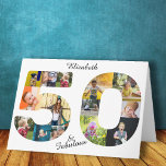 50 und fabelhafte Multi Foto Friend 50. Geburtstag Karte<br><div class="desc">Ein wunderbarer Weg, um einem Freund mit einer einzigartigen "50 und Fabelhaft" klassischen Design schwarz-weiß Geburtstagskarte glücklich 50. Geburtstag zu sagen. Verwenden Sie unsere Vorlage, um Ihre eigene, benutzerdefinierte Foto-Collage zu erstellen. Diese liebevolle Geburtstagskarte hat ein schlichtes elegantes Format mit einer schönen Typografie. Das Design konzentriert sich auf Ihre 14...</div>