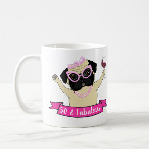 50 und fabelhafte Niedliche Hunde Mops Humore Gebu Kaffeetasse