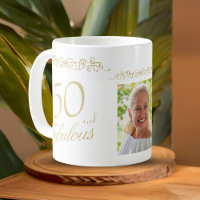50. und fabelhafte Ornament 50. Geburtstag Foto
