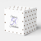 50 und fabelhafte Personalisierte Geburtstagsparty Geschenkschachtel (Rückseite)
