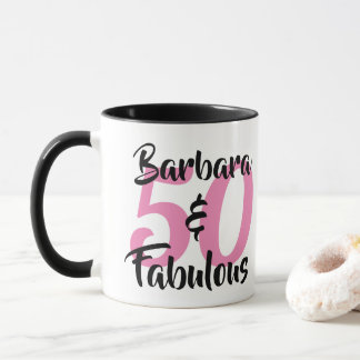 50 und fabelhafte Personalisierte Geburtstagsparty Tasse