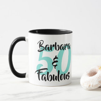 50 und fabelhafte Personalisierte Geburtstagsparty Tasse