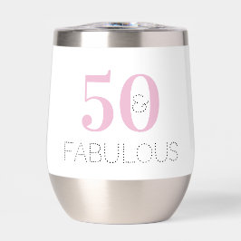 50 und fabelhafte Pink Modern Birthday Party Gefal