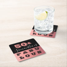 50 und fabelhafte Rose Gold 50. Geburtstagsparty