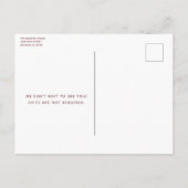 50 und fabelhafte Rose Gold Glitzer Elegant Geburt Einladungspostkarte (Rückseite)