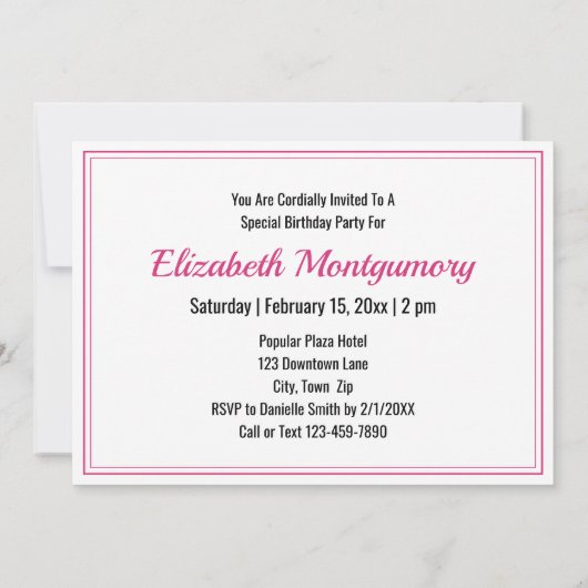 50 und fabelhafte Rustikale Bicycle Birthday Party Einladung (Rückseite)