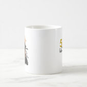 50 und fabelhafte Schwarz-Gold-Tasse Kaffeetasse (Mittel)