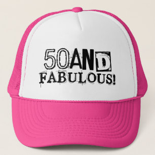 50 und fabelhafte Vintage Art des Geburtstagshutes Truckerkappe