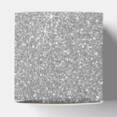 50 und fabelhafter Elegant Silver Glitzer Geschenkschachtel (Oben)
