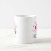 50 und fabelhafter Hund mit Balloons Kaffeetasse (Mittel)