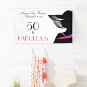 50 und fabelhafter Kunst-Deko-eleganter 50. Banner (Insitu)