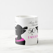 50 und fabelhafter Kunst-Deko-eleganter 50. Kaffeetasse (Mittel)