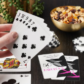 50 und fabelhafter Kunst-Deko-eleganter 50. Spielkarten (In Situ)