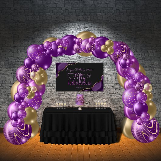 50 und fabelhaftes 50. Geburtstagsbanner Banner