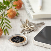 50 und fabelhaftes Bling Extravagant 50. Goldener  Schlüsselanhänger (Seite)