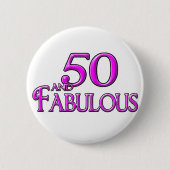 50 und FABELHAFTES Button (Vorderseite)