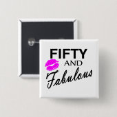 50 und fabelhaftes button (Vorne & Hinten)