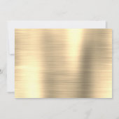 50 und fabelhaftes Elegant Gold Foto Einladung (Rückseite)