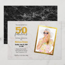 50 und fabelhaftes Foto Marmor Gold Moderne Geburt